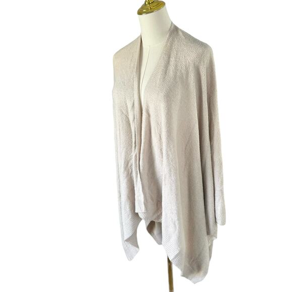Barefoot Dreams Light Beige Draped Shawl Luxuriously Soft Cozy Chic Lite OneSize - Picture 3 of 12